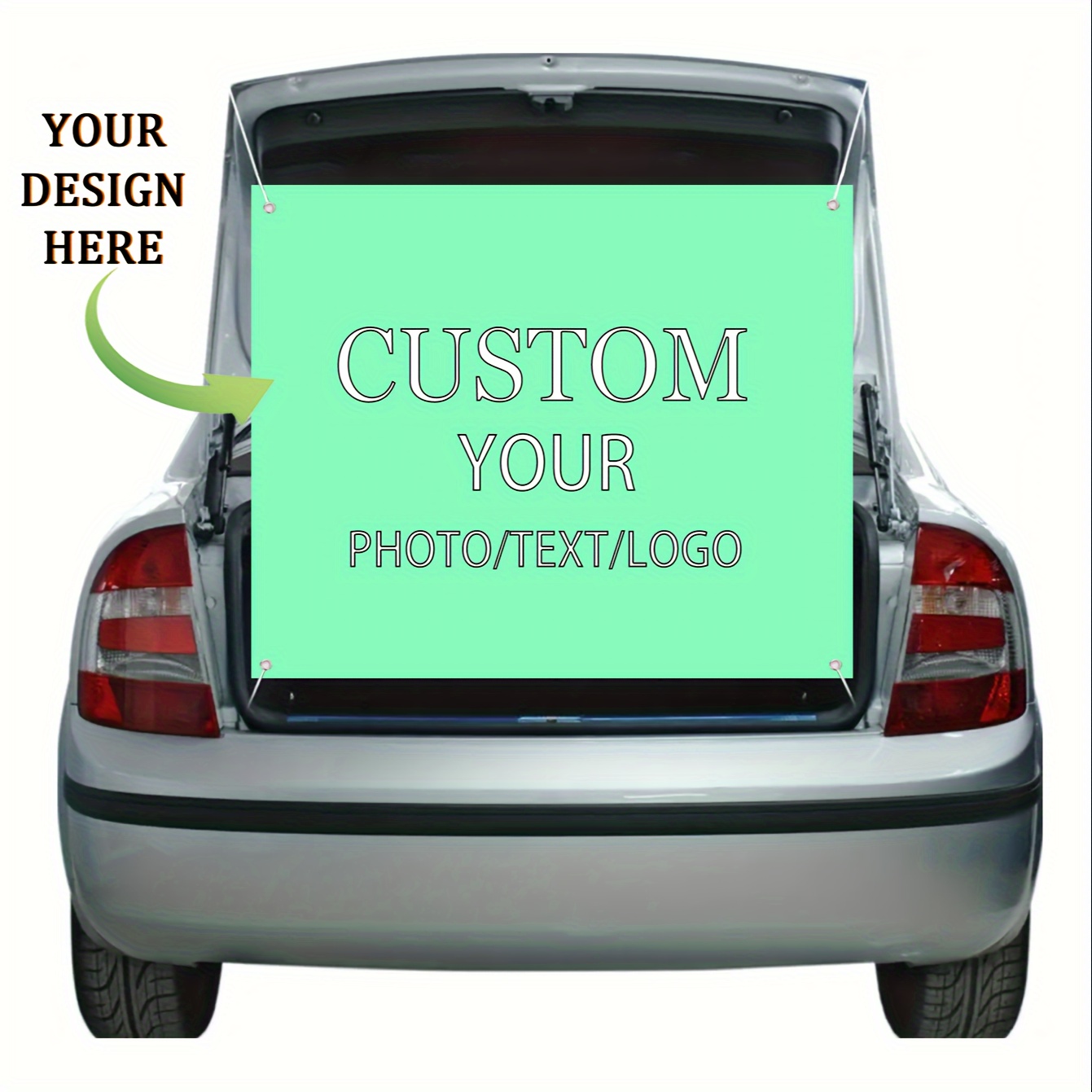 

Custom Polyester Banner - Personalized Hanging Ornament With Your Design, Ideal For Tailgating, Carnivals, Photo Booth, Birthdays, Weddings, Festivals, Party Backdrop Decoration With Photo/text/logo