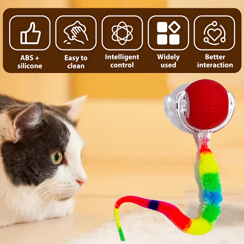 [Jouet intelligent] Nouvelle Balle Électrique pour Chat 2025, Jouet Intelligent Interactif Rechargeable par USB, Balle Roulante en ABS pour Chats et Chiens