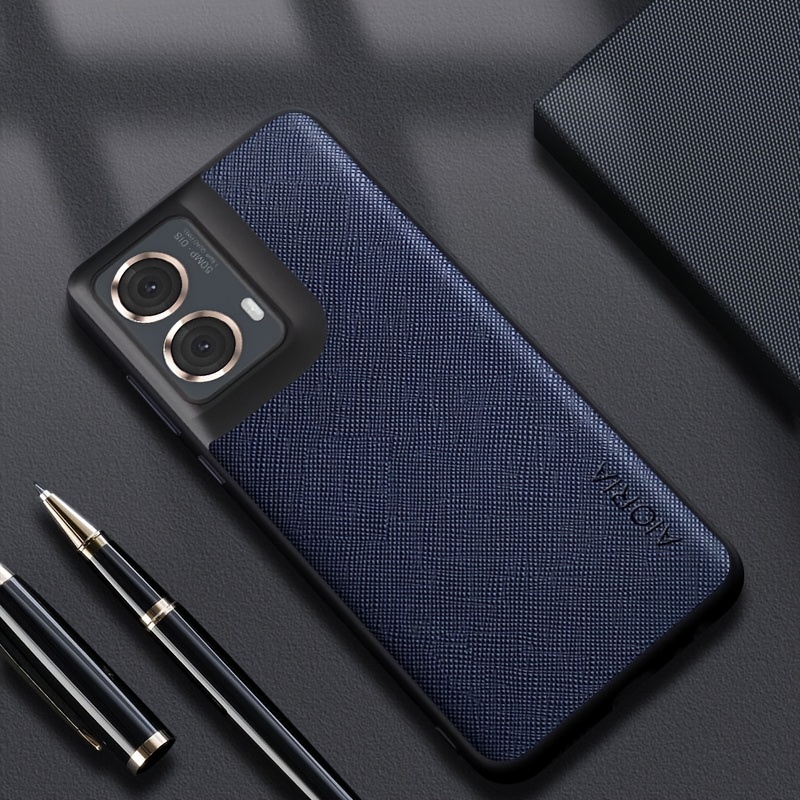 TEMU Vintage Pattern Mobile Phone Case For Moto G05 G15 G35 G45 G55 G85 5g Motog05 Faux Leather Business Shell