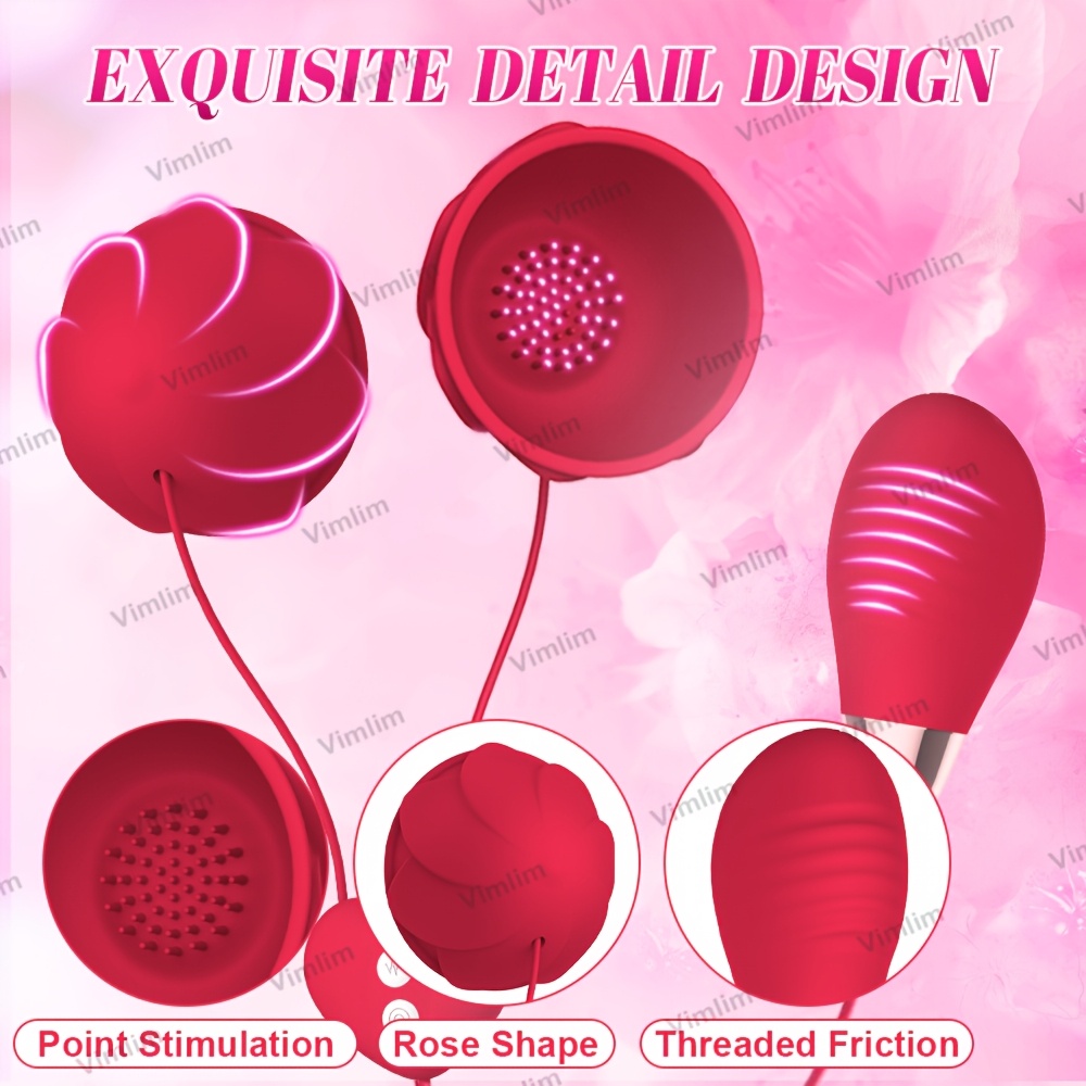 app control vibrating nipple toy female   toys, rose   toy per stimulation del   del   con 9 modalità di  , morsetto di punte della vita in silicone   vibratore   adulto   toys per donne coppie Dettagli dell'articolo 3