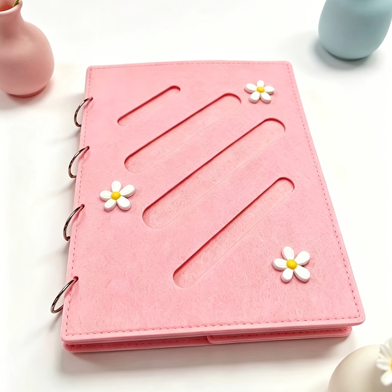 TEMU 1pc/felt Hair Accessory Storage Book, For Storing Hair Clips, Hair Ties And Other Additions. An Ideal Holiday Gift