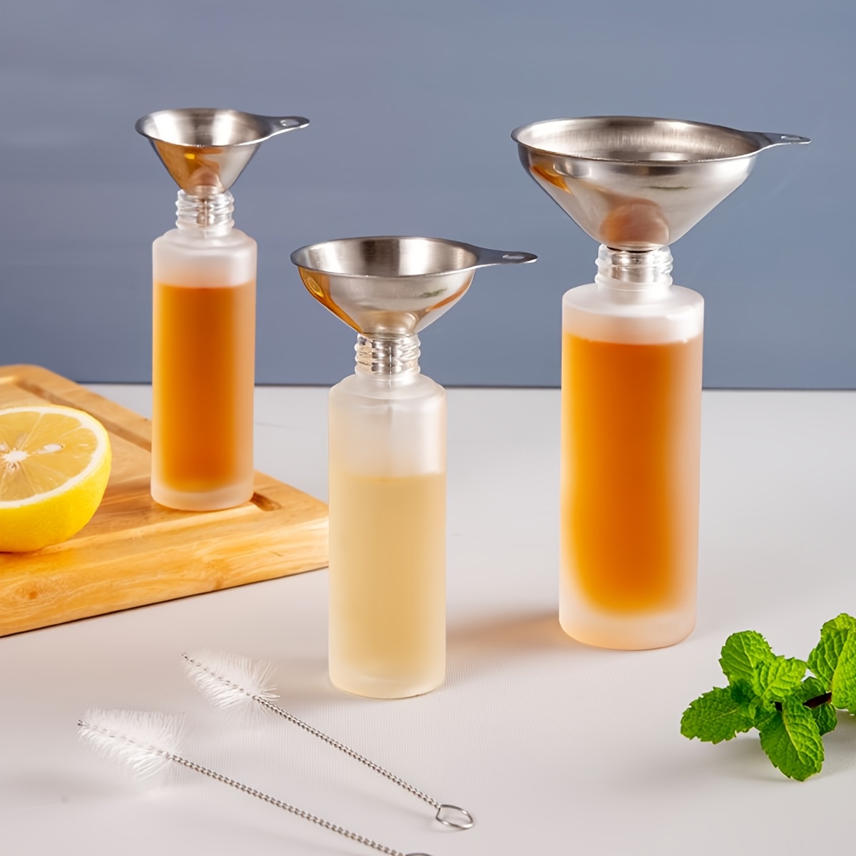 

3pcs Steel Set, - Pouring , For Liquids, Safe, Gadgets For Cooking And Drinking