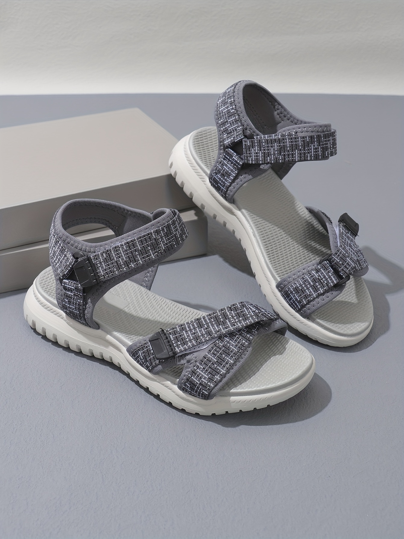 womens summer sports sandals comfortable soft sole with adjustable   walking shoes lightweight platform casual footwear Product details 0