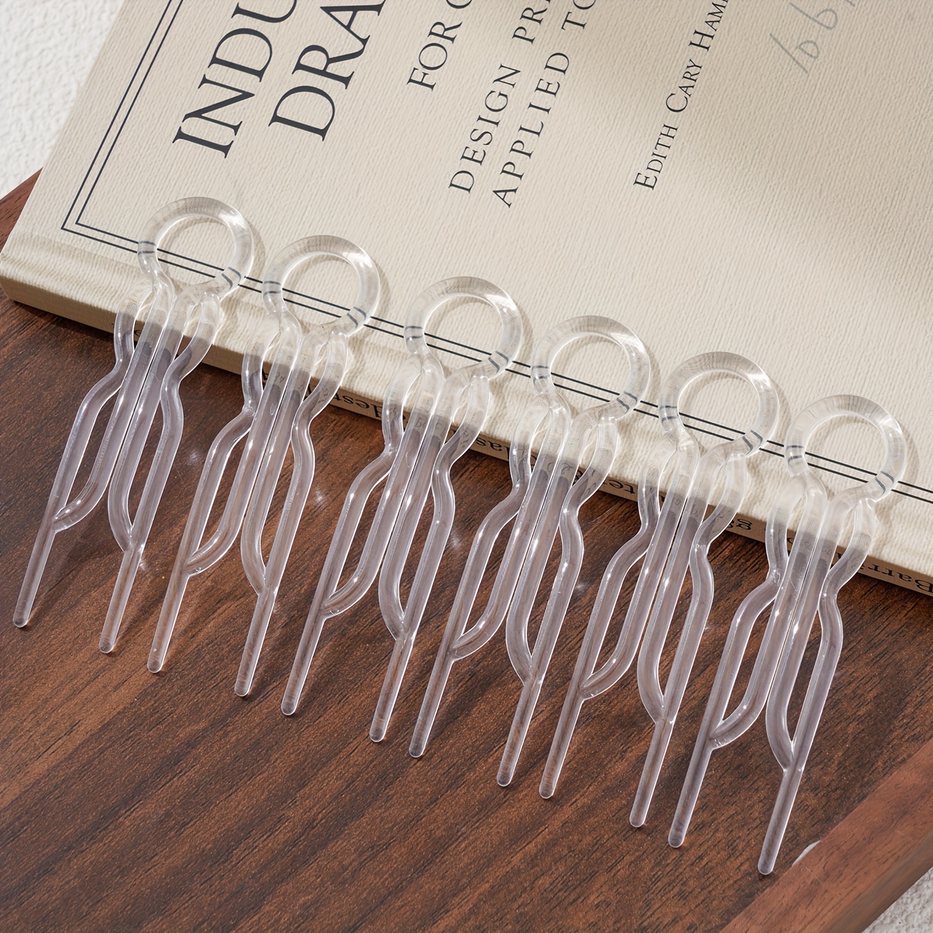12pcs black clear u shaped hair clips elegant vintage hairpins with cut out design for women secure hold for bun updos graduation parties formal events hair clips for styling sleek modern hairpins transparent materials Product details 5