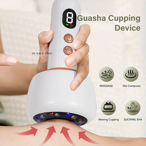 rechargeable massager with smart vacuum cup portable deep tissue massager for neck shoulder back 1200mah battery for use for s