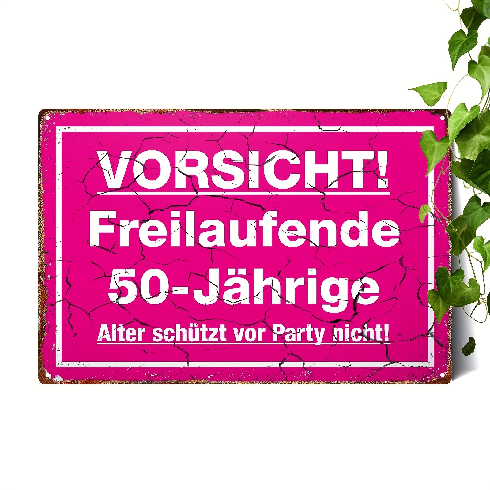 E-shop 2D Flach, 2D Flach, 1 Stück Metallkunstwerk mit dem 50 Jahre Deutschland Logo, für 50. Geburtstagsfeiern. Geschenke für Frauen in den 50ern,