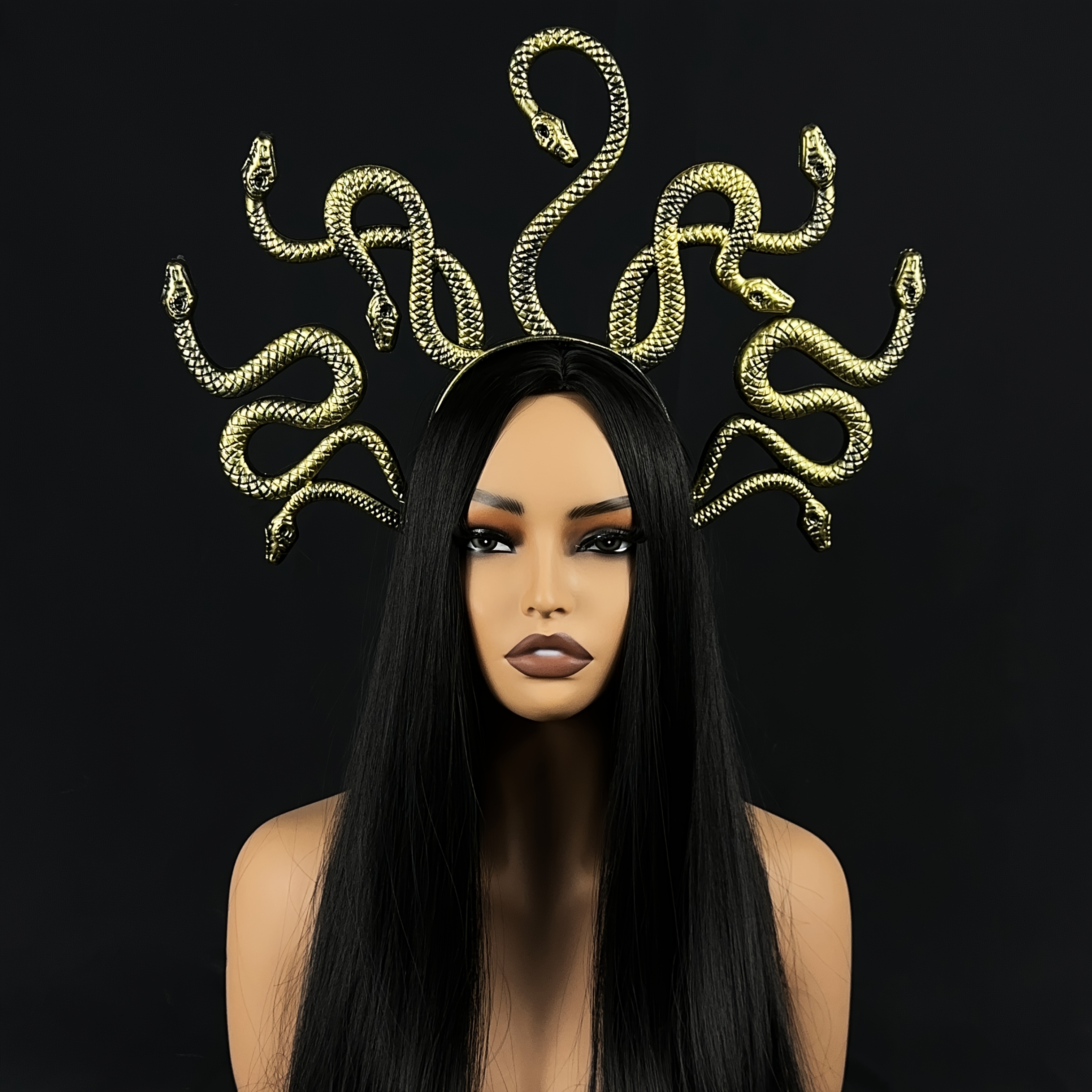 TEMU Large Medusa Snake Goddess Headpiece - Vintage Greek Mythology Cosplay Costume Accessory Suitable For Parties, Bars, Themed Events - & Medusa Props, Dry Only