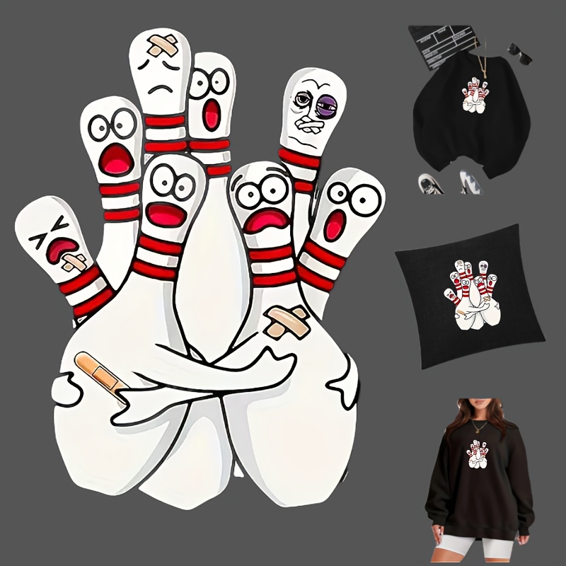 toppe termoadesive personaggi bowling adesivi Temu Italy