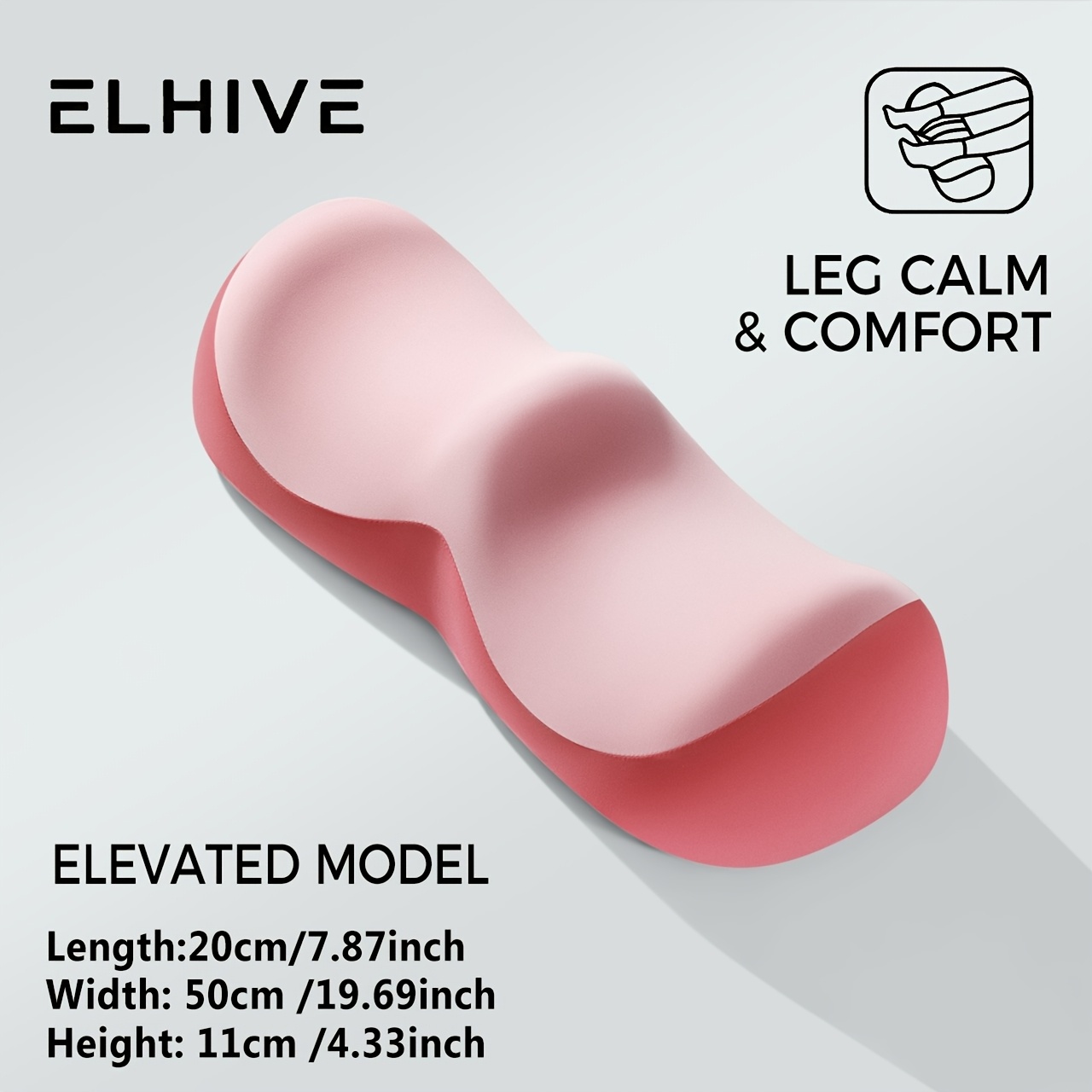 TEMU ELHIVE Oreiller de Rehaussement des Jambes de W, Oreiller de Genou en Mousse à de pour Dormir, Coussin de -Jambes pour Lit, -Pieds et Coussin de