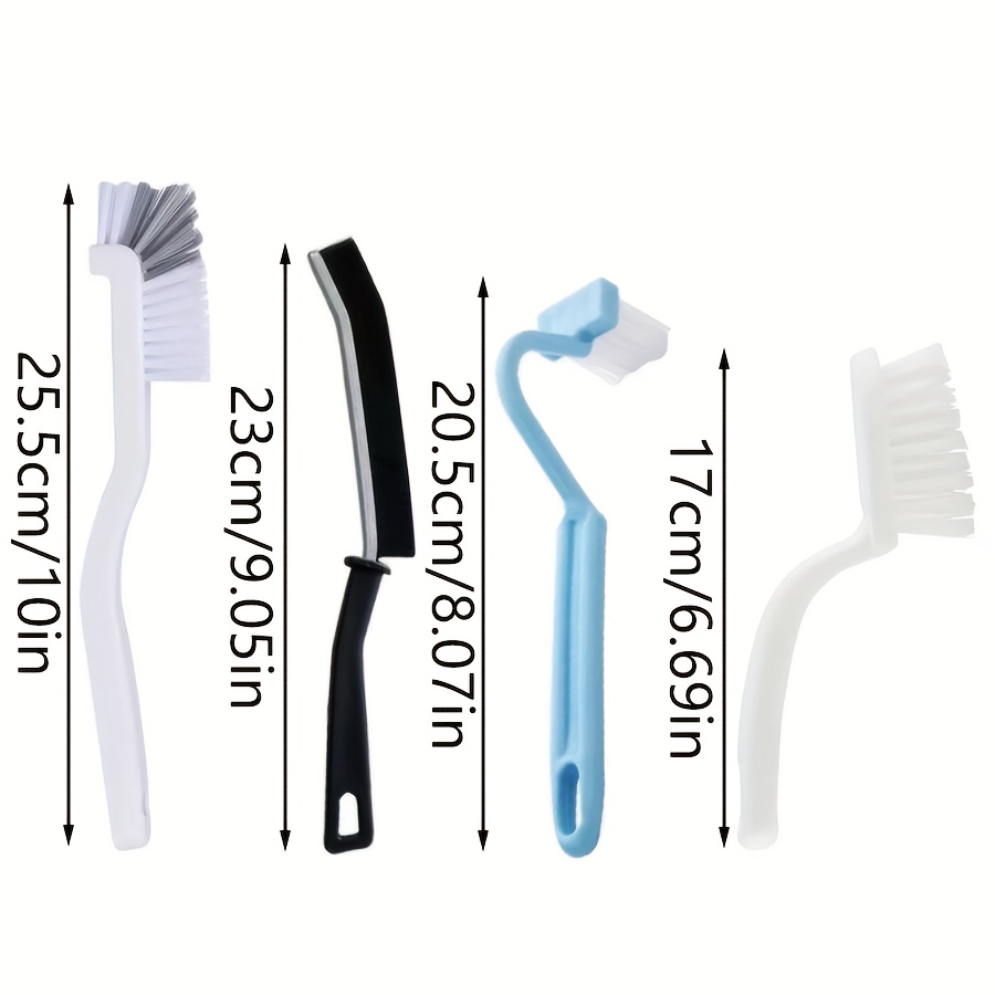 Image of A Set Of 4 Versatile Cleaning Brushes, Including Toilet Brushes, Bathroom Cleaning Brushes, Angled Toilet Brushes, And Toilet Cleaning Tools