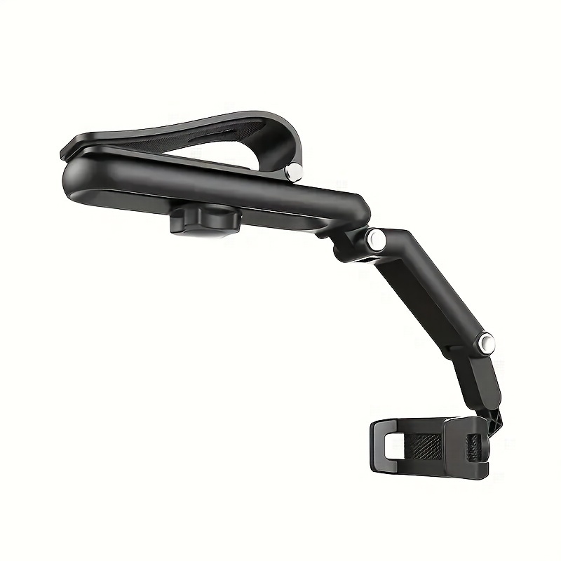 1080° Rotatable Sun Visor Car Phone Holder, Made Of Abs Material, Multifunctional Phone Mount, Suitable For : Bedroom, Kitchen, And Car