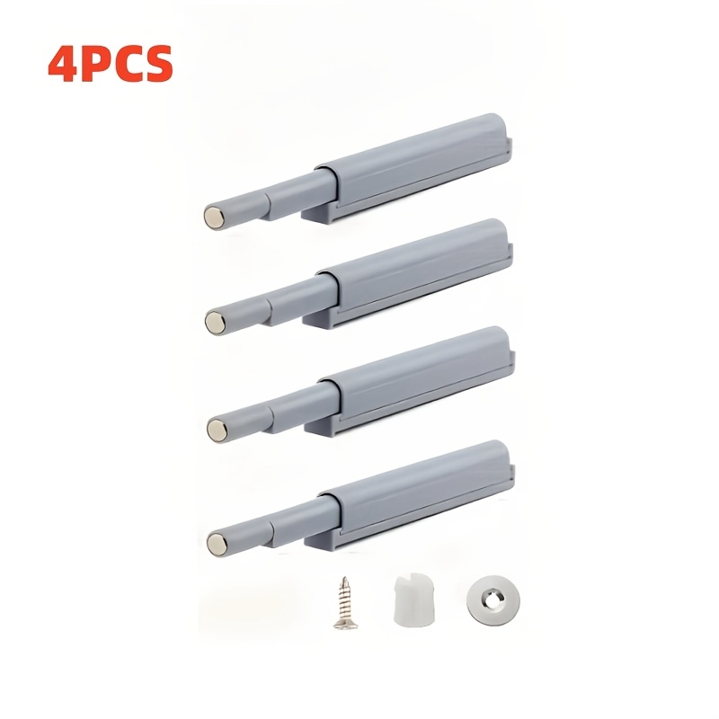 Image of 4/8/16pcs Magnetic Door Catches - Durable Plastic, , For Kitchen Cabinets, Furniture, Wardrobes And Drawers, Commercial Grade Hardware