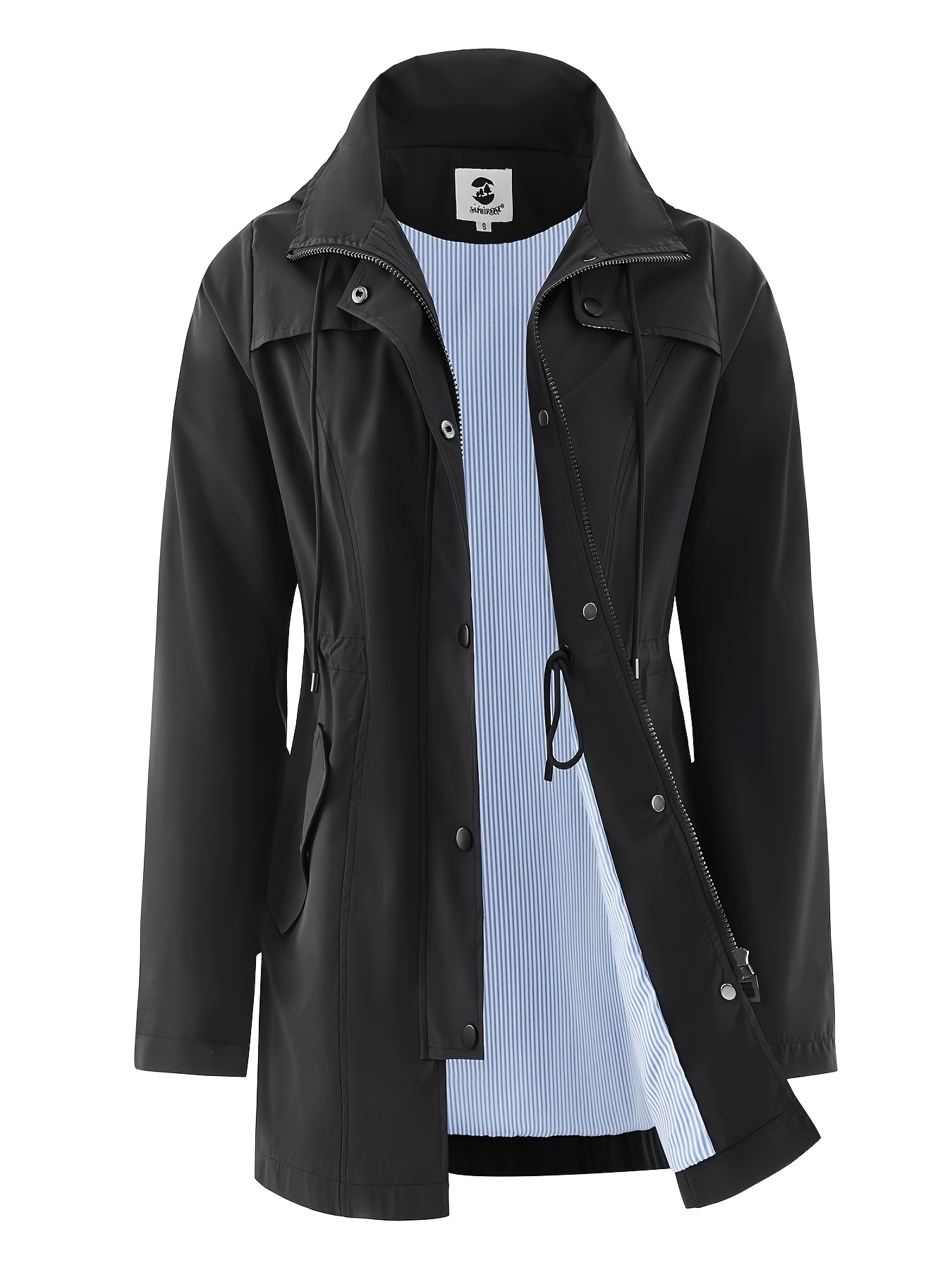 chubasquero elegante calidad mujer capucha chaqueta Temu