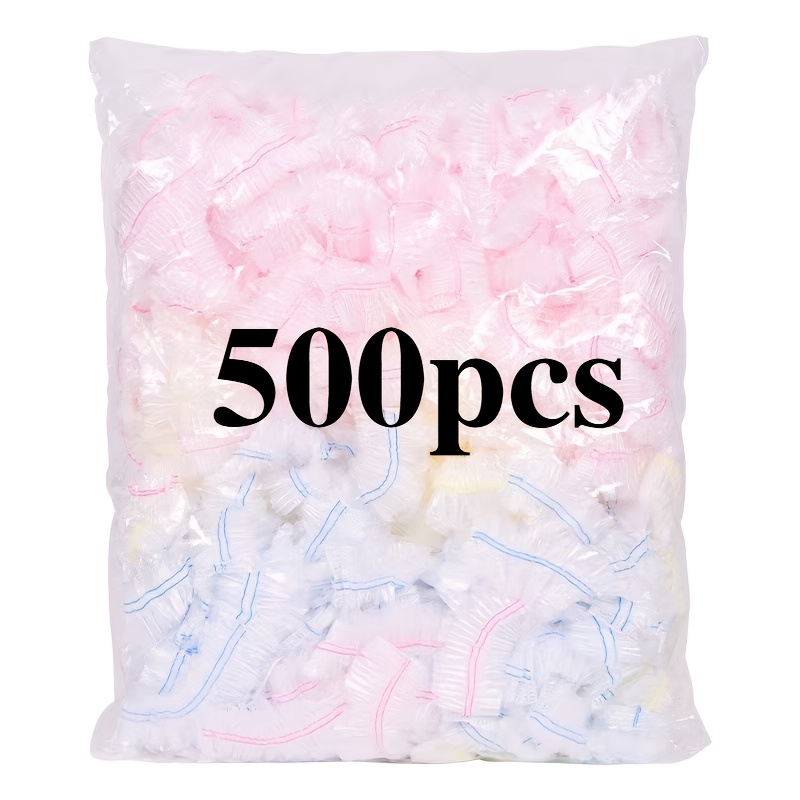 Image of Peejaa 500/300/100pcs Disposable Fresh-keeping Film Covers, Thickened Elastic -keeping Cover, Kitchen Food-grade Disposable Fresh-keeping Cover, Kitchen Storage Items, Kitchen Supplies