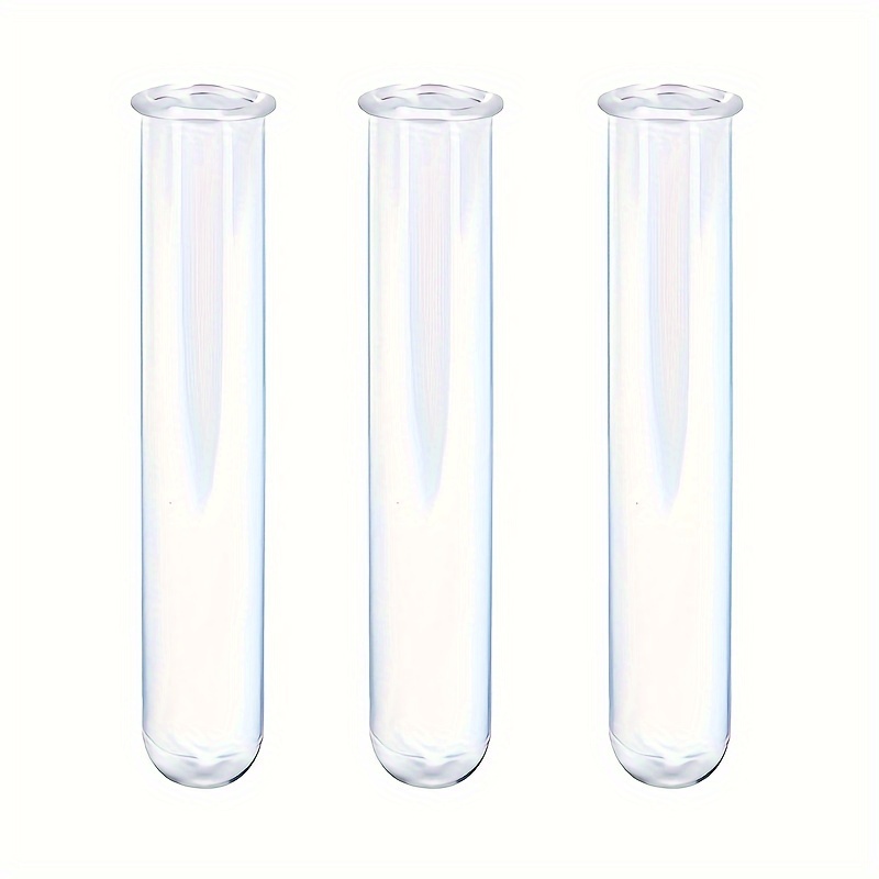 TEMU 3pcs Transparent Acrylic Tube Hydroponic , Vase, Hydroponic Tube