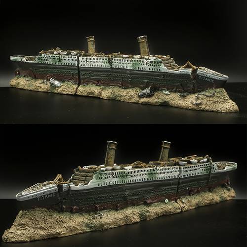 aquarium decoration large 38cm realistic resin material aquarium scenery suitable for freshwater and saltwater tanks vintage scenery