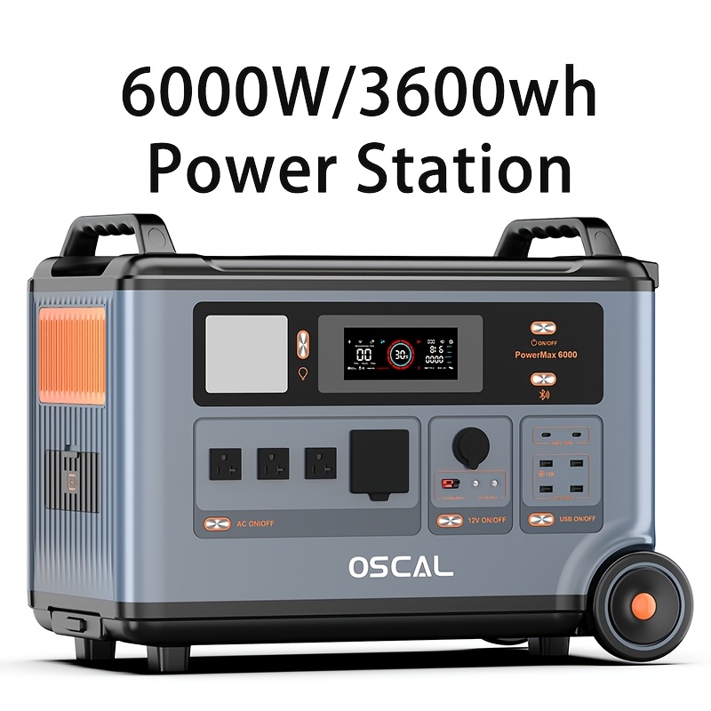 6000 3600wh solar generator 120v 240v portable - Temu