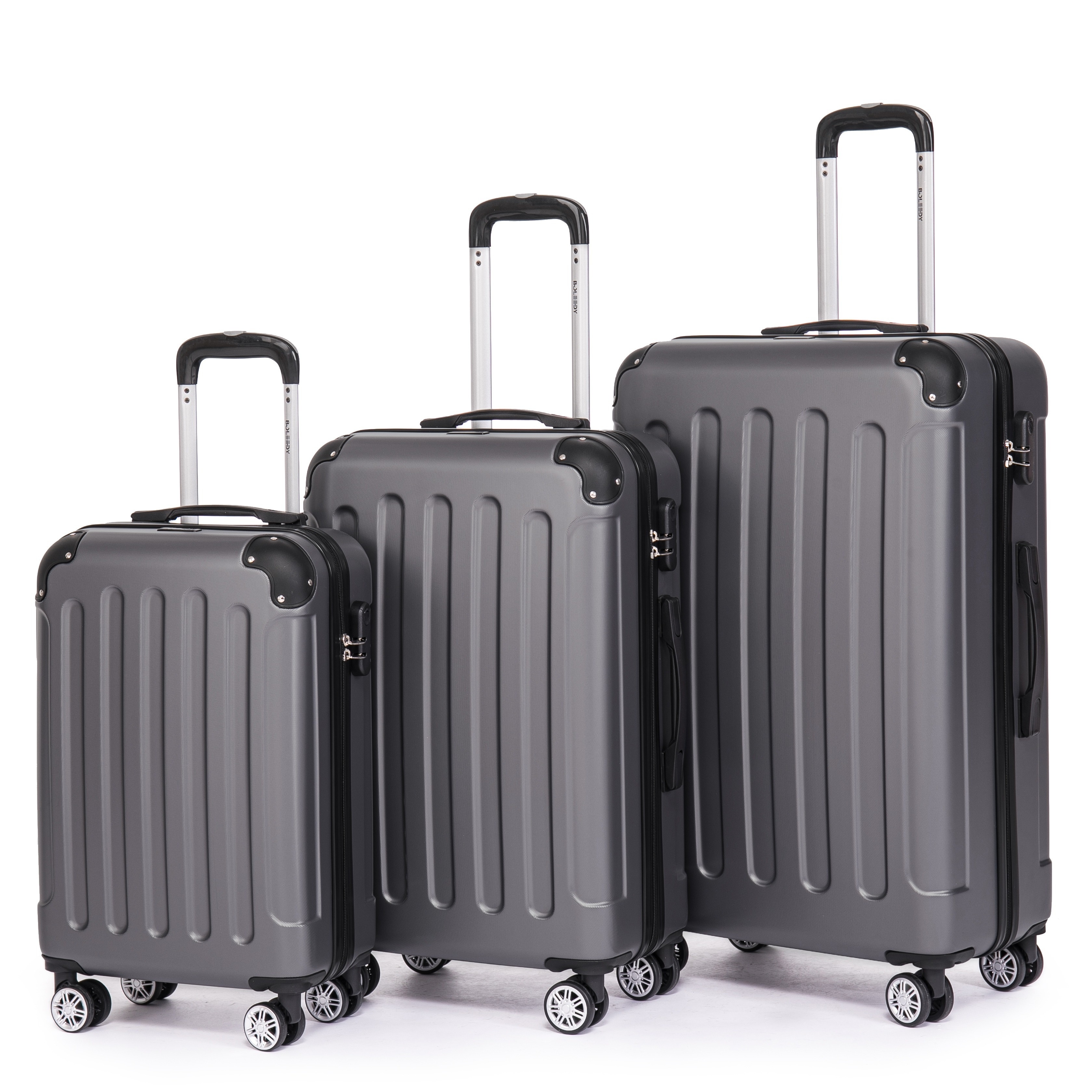 A Set Of 3 Luggage Pieces In Sizes 20, 24, And 28 Inches, Designed For Family Use, Including -inch Carry-on Suitcase Suitable For Business Trips, A Abs Material With A Large Capacity