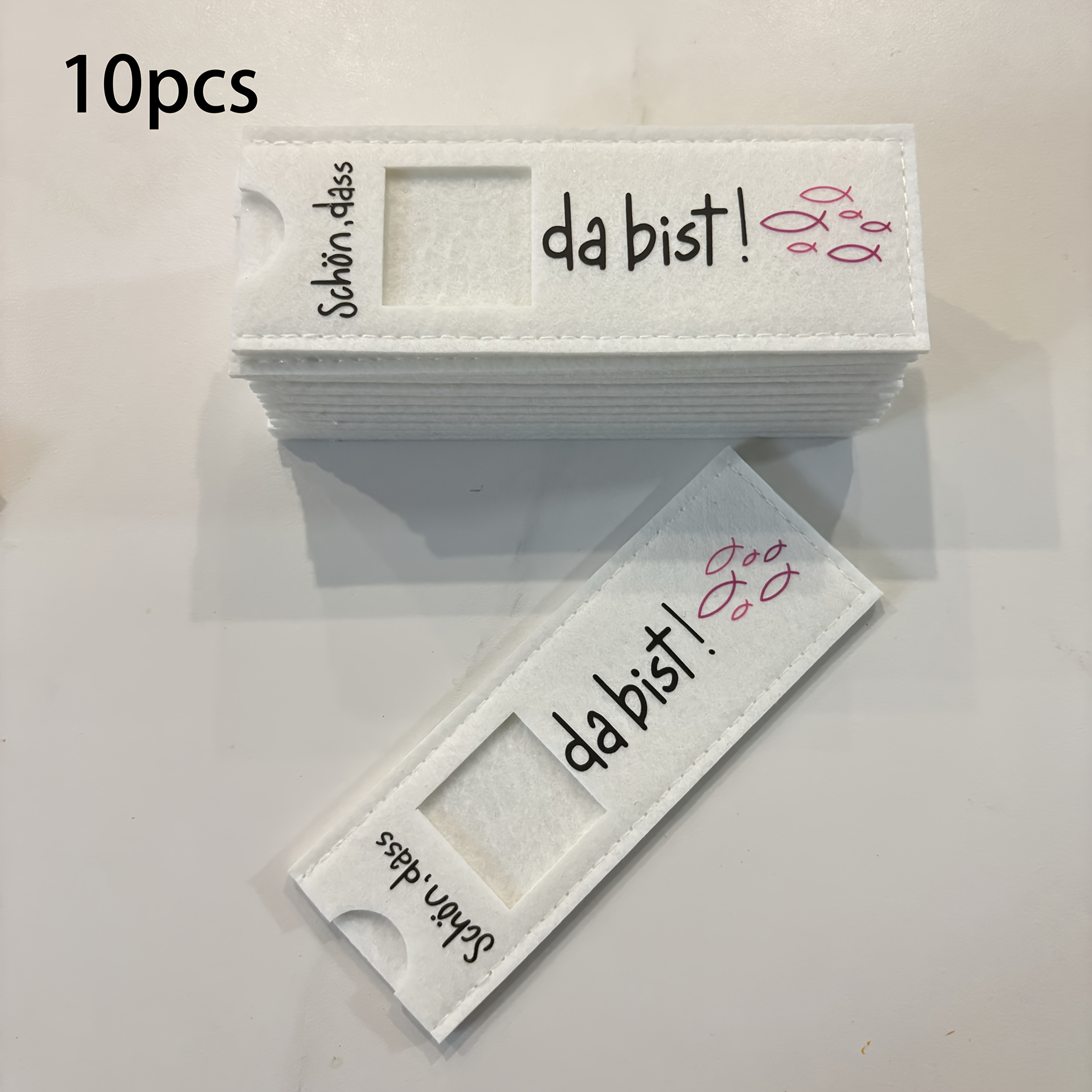 6/10-piece Felt Gift Boxes With German "schön, Dass Du Da Bist!" Design - Ideal For Boys And Girls (children's Birthday, Baptism, First Communion, Confirmation) Gifts, Chocolate Packaging Bags
