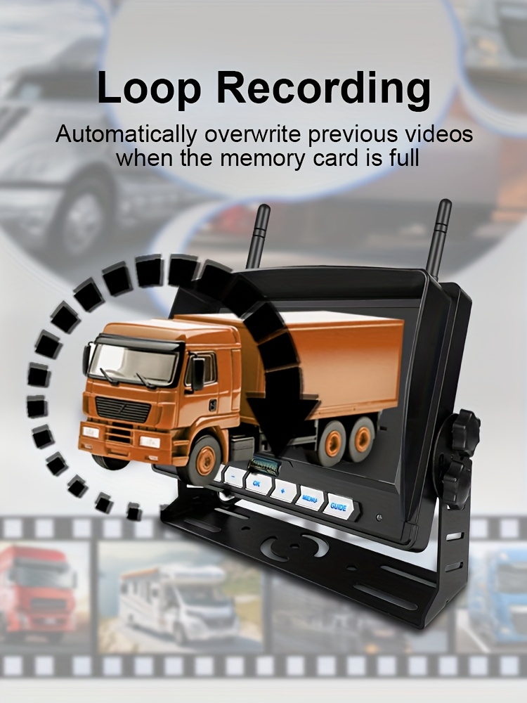 7 inch wireless display screen with backup camera system Product details 5