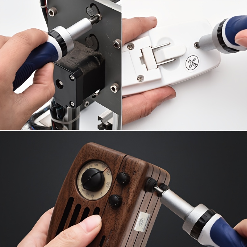   44 in 1 multifunctional screwdriver set manual ratchet and bit combo metal spanner head no battery required for home appliance repair and maintenance Product details 6