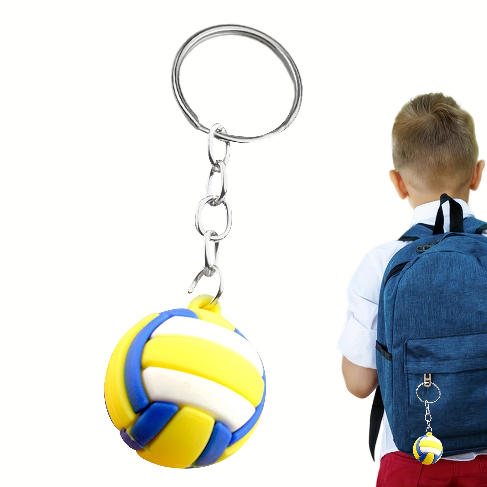 

Nuoerman - Keychain Set - Alloy , Volleyball & | For Backpacks | For Athletes &