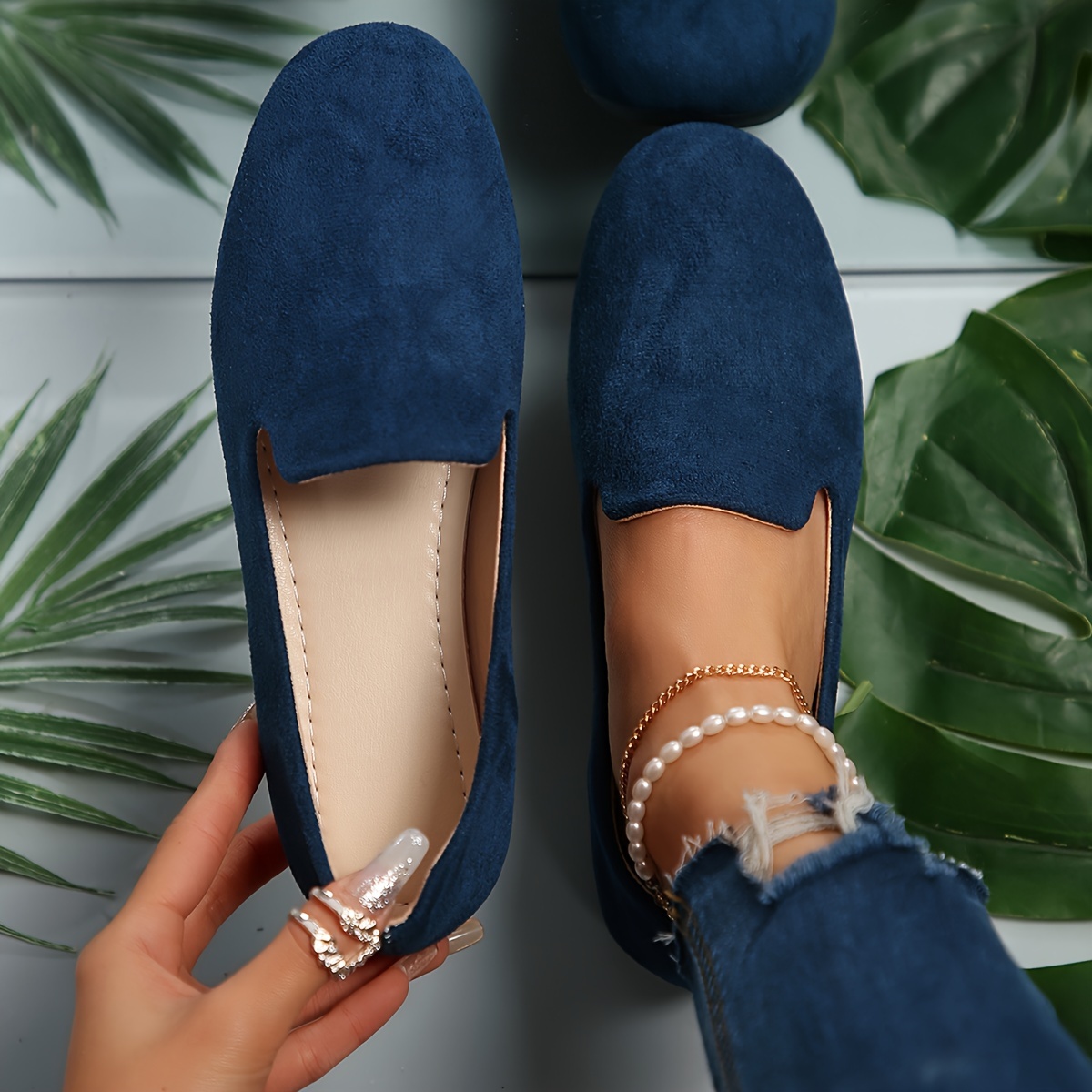 Spring/autumn New Women's Flat Shoes Comfortable Temperament Women's Shoes Fashion Versatile Single Shoes Plus Size Women's Shoes, Women Shoes Elegant Women Shoes Shoes