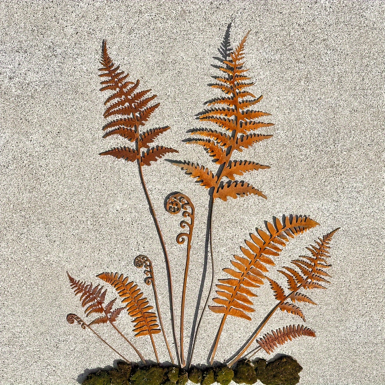 

Rusty Fern Leaves - Metal Plant Stand - Indoor And Outdoor Decorations - Rusty Metal Garden Art - Garden - Garden Decoration Gift