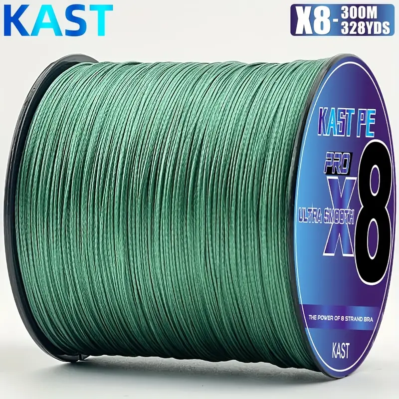 pike fishing braided line PISA resistant and above all very little stretchy x8 braided fishing line 300m