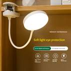 flexible led clip on desk lamp reading light with touch control adjustable brightness and color temperature usb rechargeable 800mah battery soft non white suitable for office bedroom bedside reading clip usb charging lamp