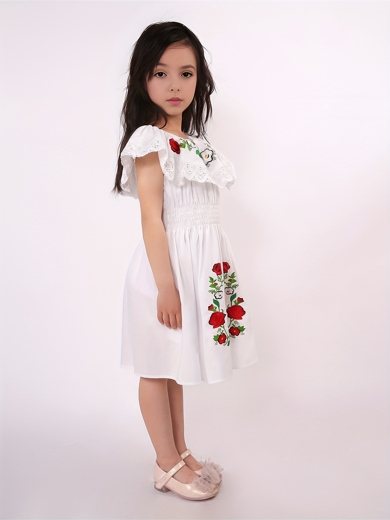 girl mexican traditional festival dress kids toddler vintage - Temu