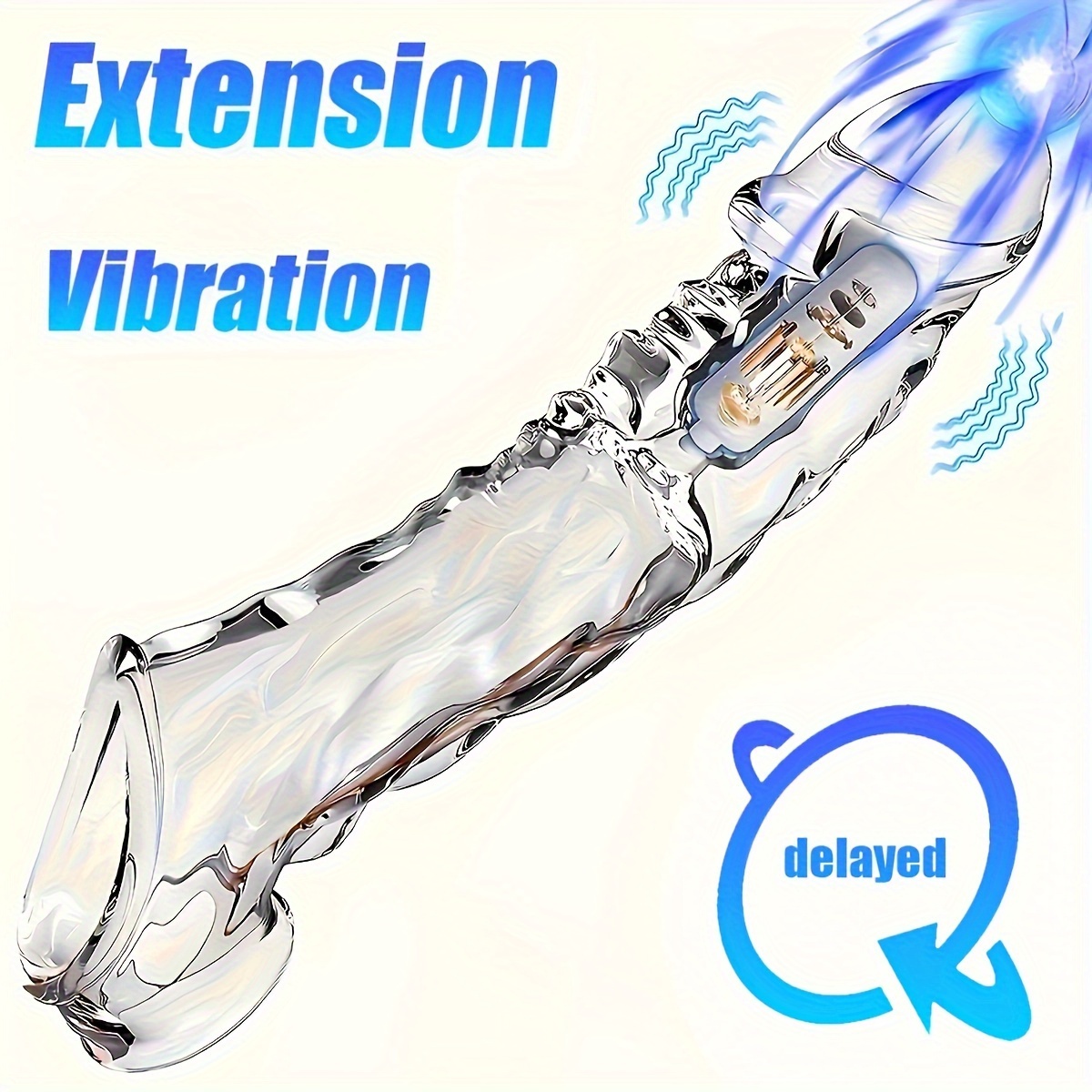 Large Cock Ringwith Vibrator Ring