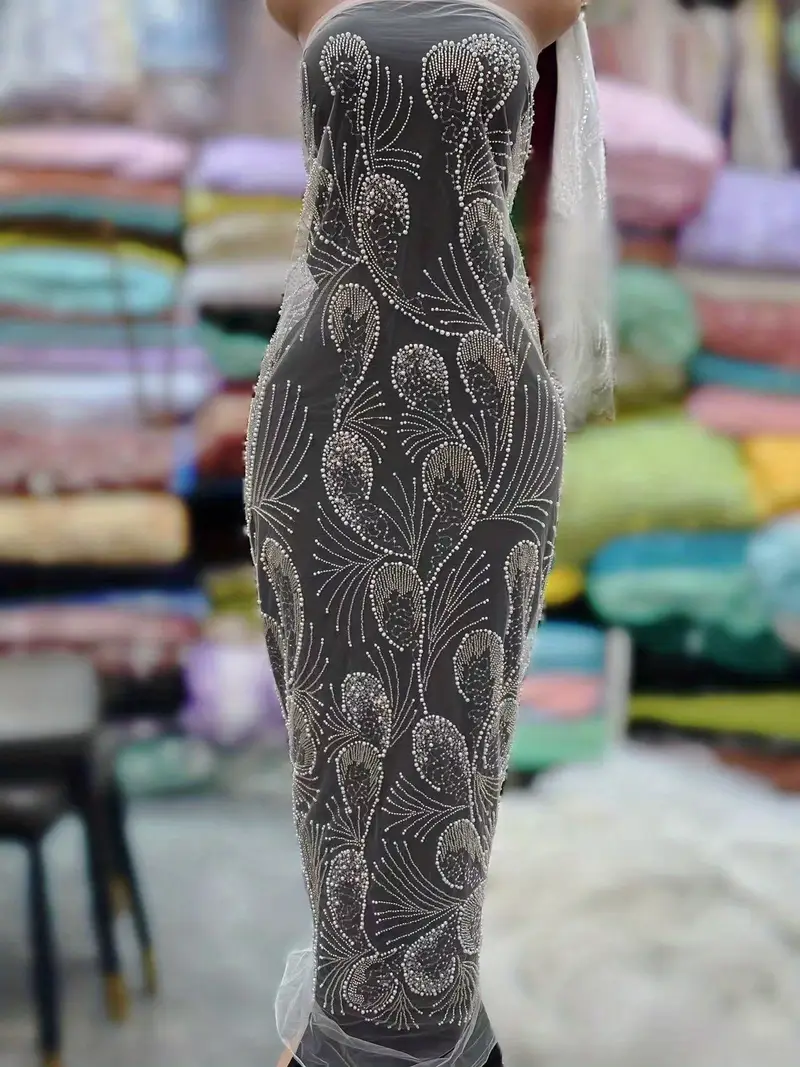 heavy duty french style beaded embroidery fabric large - Temu Oman heavy duty french style beaded embroidery fabric large - Temu Oman