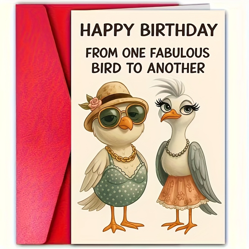 TEMU 1 Tarjeta de con Sobre - Mensaje Divertido de , Diseño Lindo de Pareja de - Tarjeta de para Mujeres, Hombres, , Hermanas, Mejores - Decoraciones
