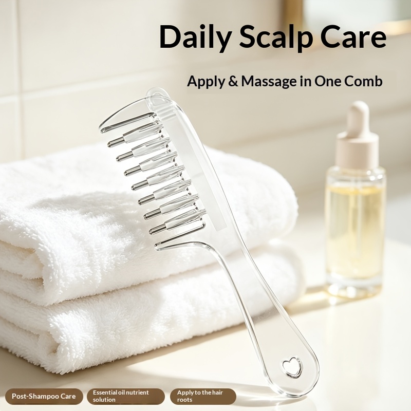 scalp liquid   hair   scalp massage comb essence infusion comb essential oil hair serum applicator roller ball application comb Product details 0
