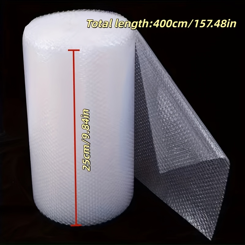 TEMU 1 Roll Of Bubble Cushioning Packaging Film, Pe Material, Reusable, For Protecting Fragile Items, Shockproof For Moving, Transport, Shipping, And