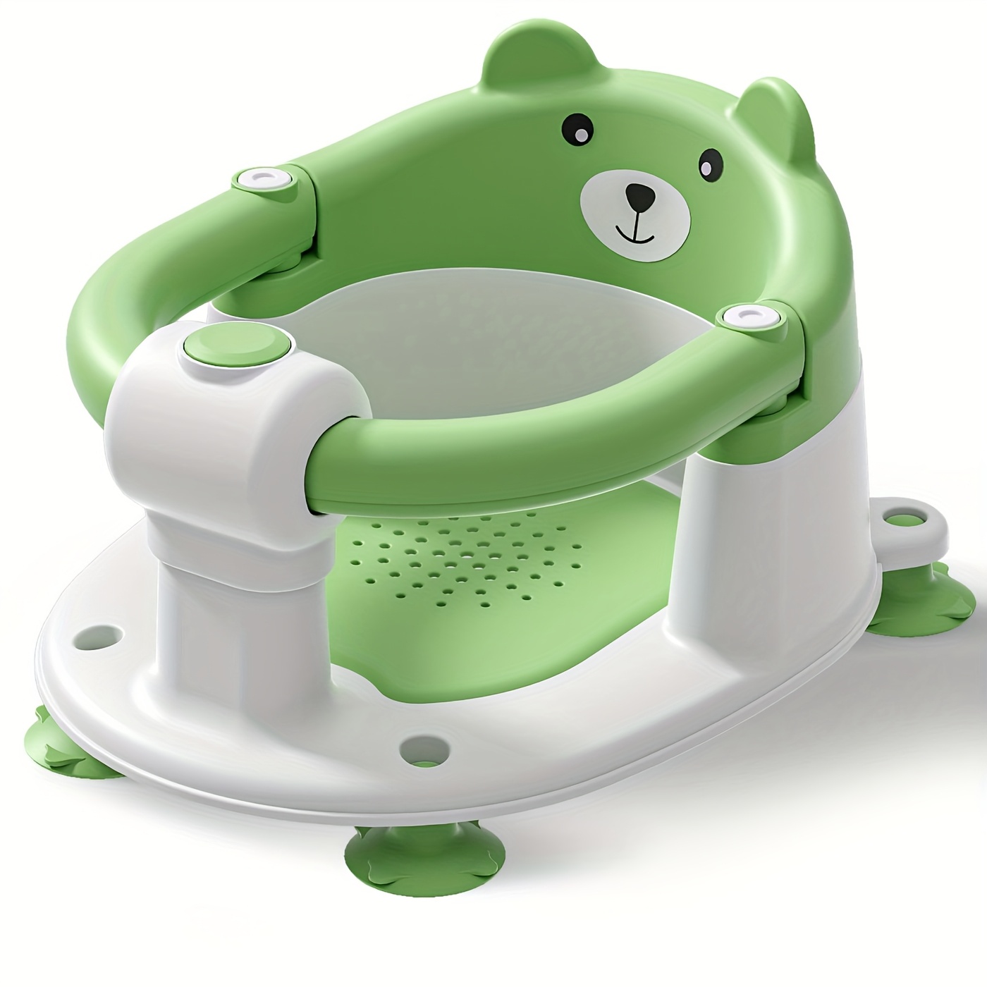 Baby Bath Seat for 6 Months and Up with Non-Slip Suction Cups and Soft Cushion, Toddler Bath Support Chair in Multiple Colors