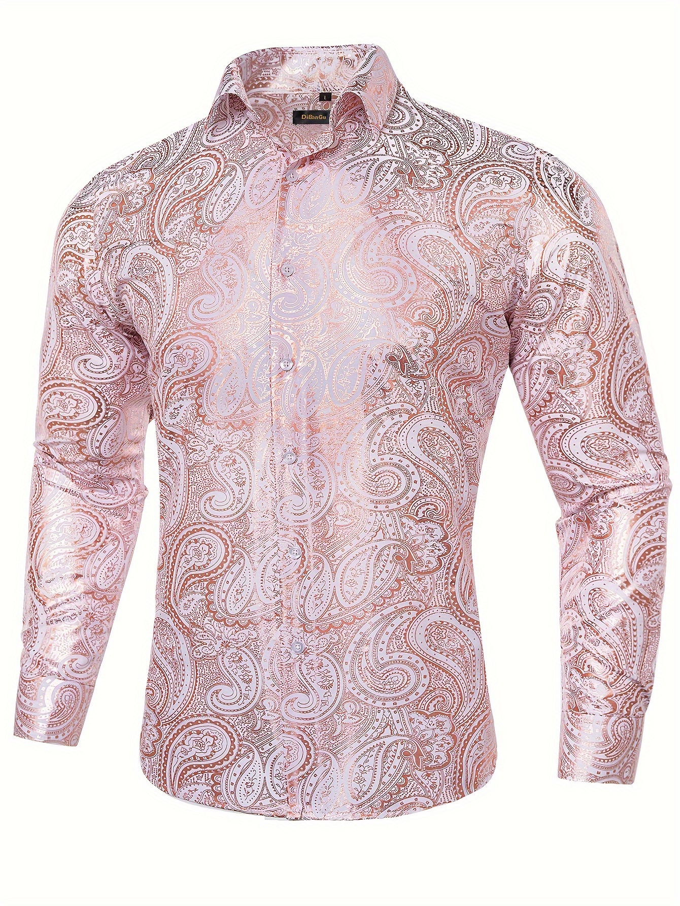 mens paisley shirts sold on Temu United States