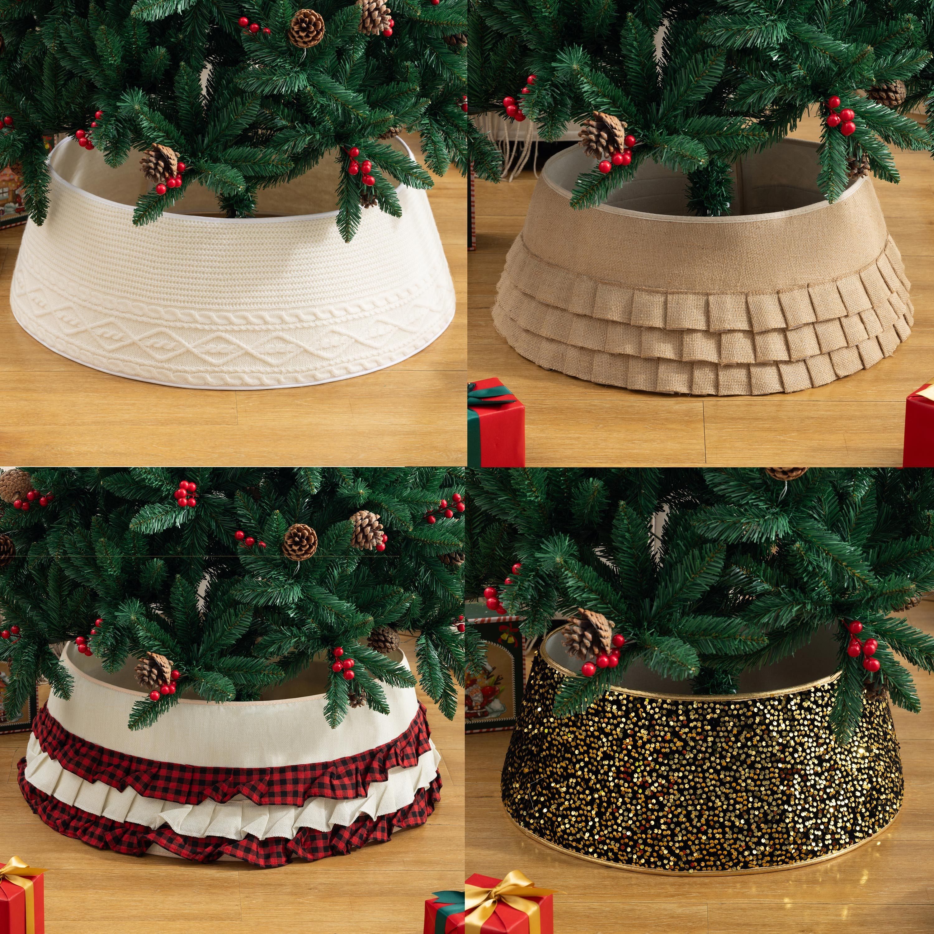 

- -end Knitted Christmas Tree Set, & Round Decor, Install, & - 23.6 - Of 1