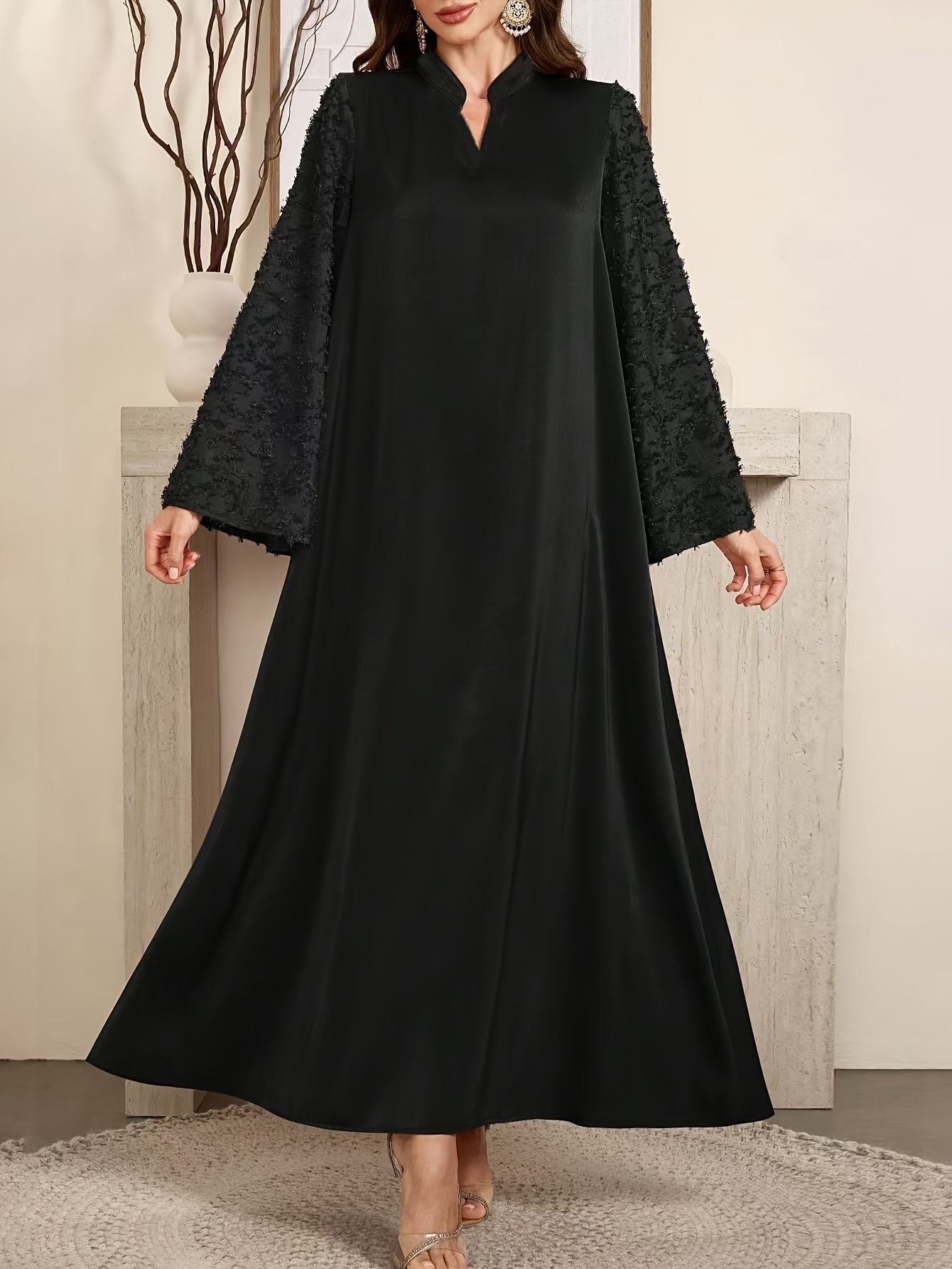 long sleeve maxi dress middle eastern - Temu United Arab Emirates