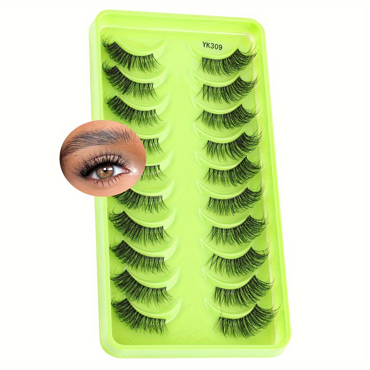 

Ysdo False Eyelashes 10 Pairs - C , , Reusable, , Long, , Volume, Long-wearing, -