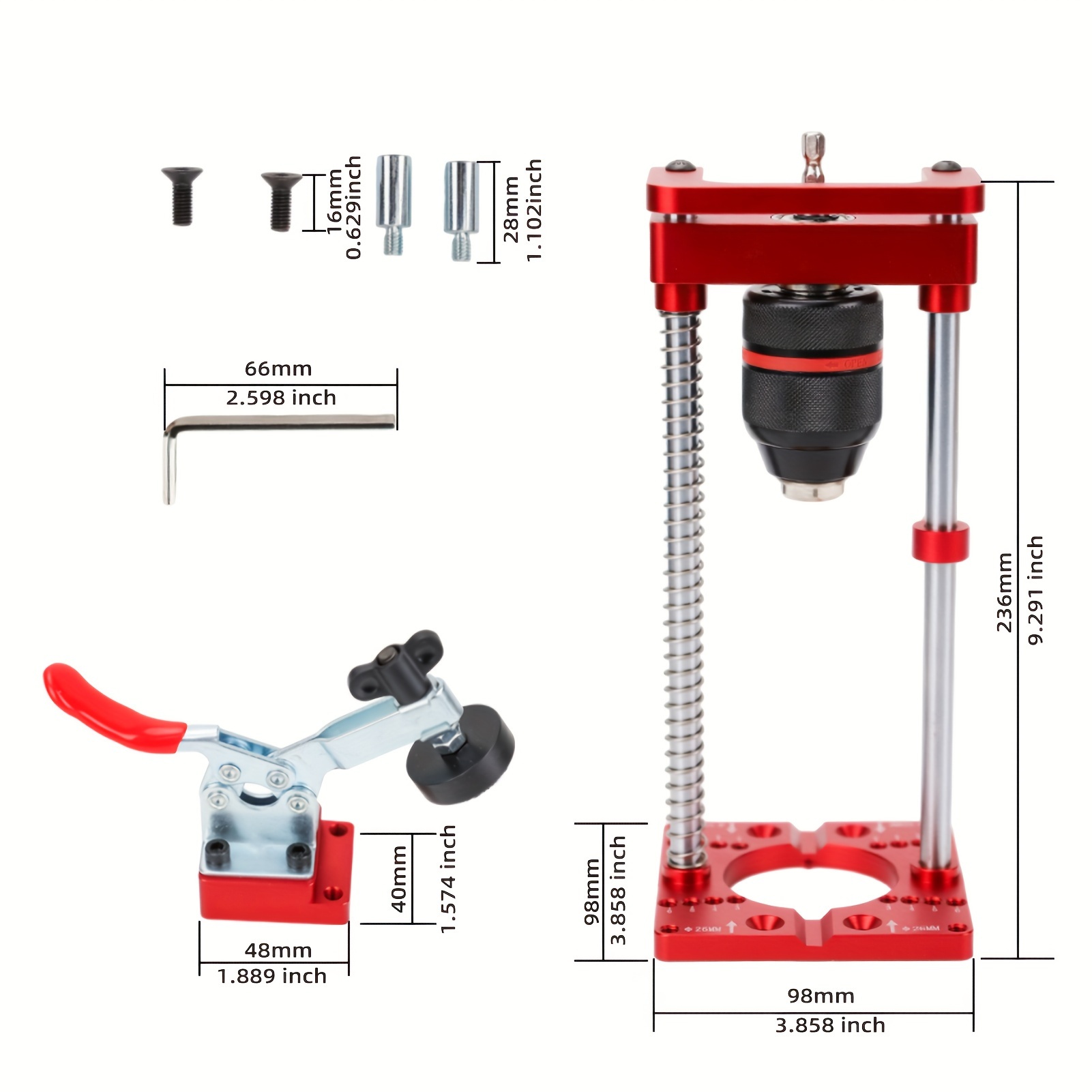 Elektrischer Bohrständer Aus Alu - Halterung Für Bohrmaschinen & Werkzeuge