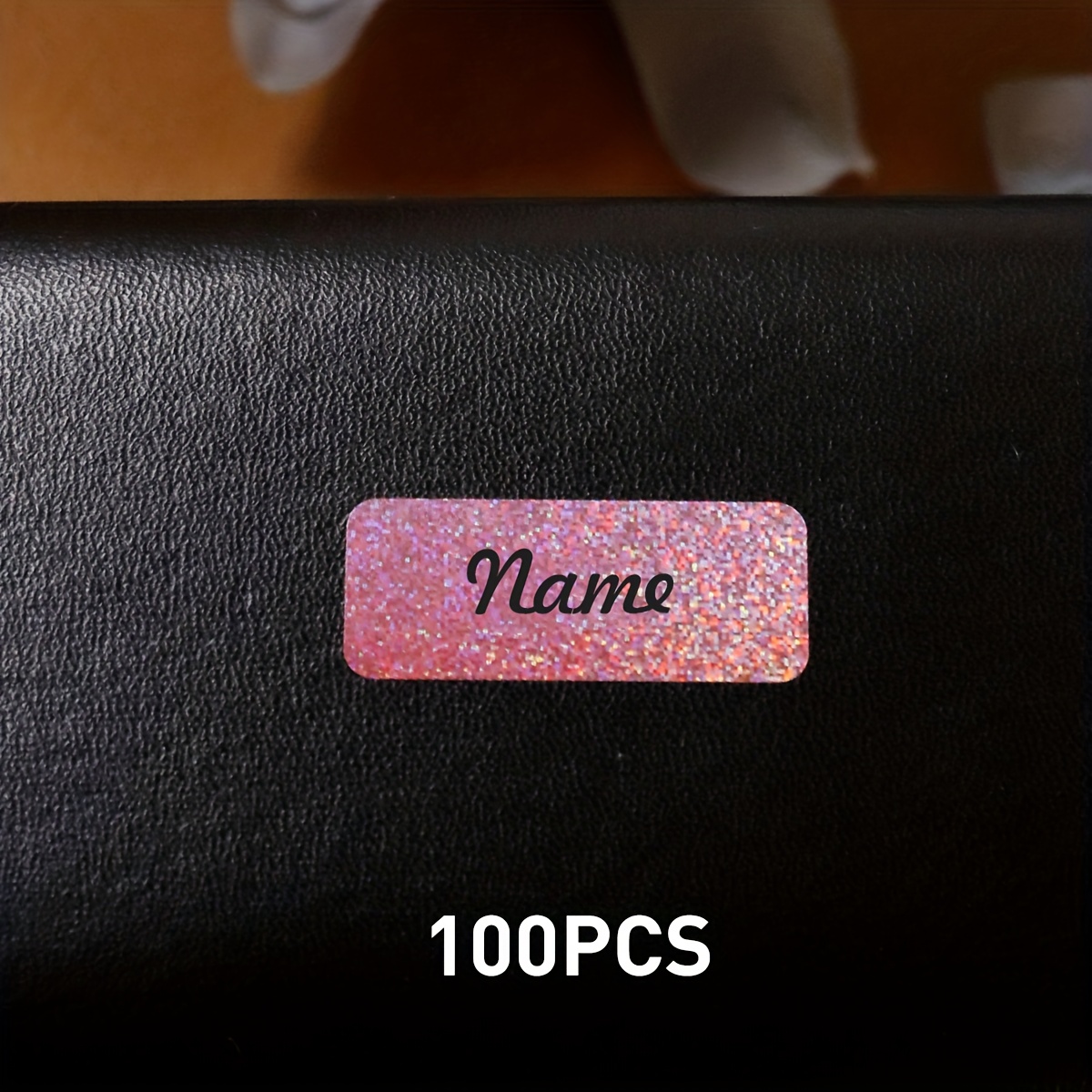 E-shop 60/100/500 Stück Individuelle Glänzende Namensetiketten, Personalisierte Aufkleber, Namensaufkleber, Maßgeschneiderte Wasserflaschen-Etiketten,