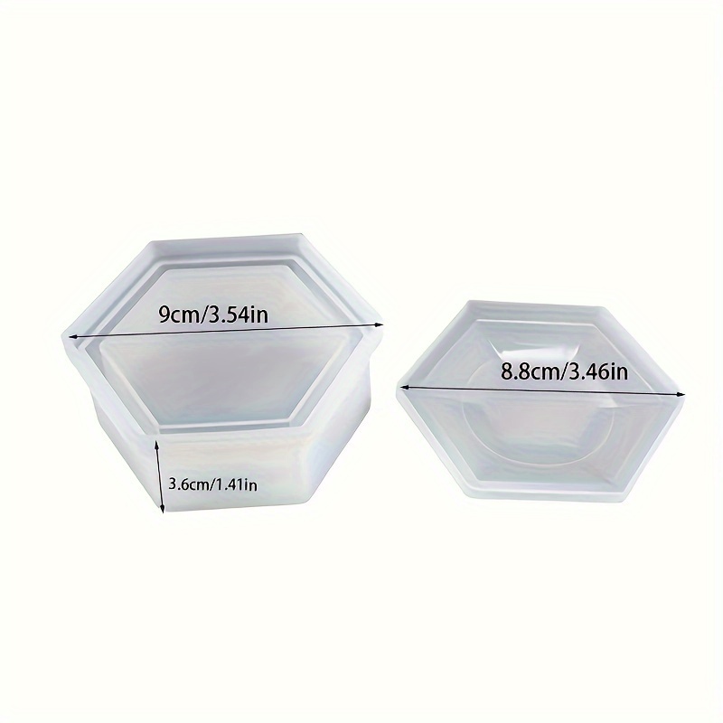 Hexagon Resin Storage Box Silicone Mold - Making Kit, Uv Epoxy Casting Tool By Dtoho, Storage Box, Jewelry Box
