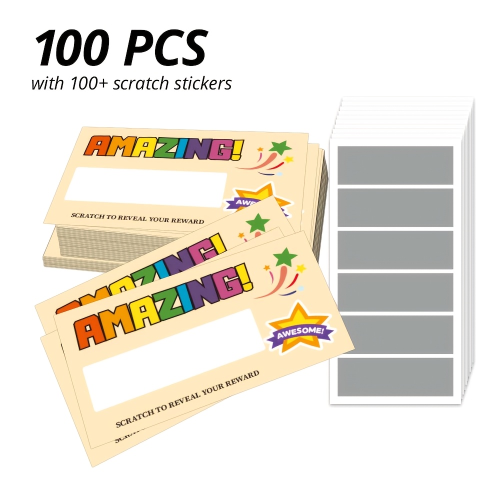 TEMU 100 tarjetas de rasca de , tarjetas para rascar DIY, decoraciones para fiestas de boda, tarjetas de regalo para , tarjetas sorpresa, tarjetas de