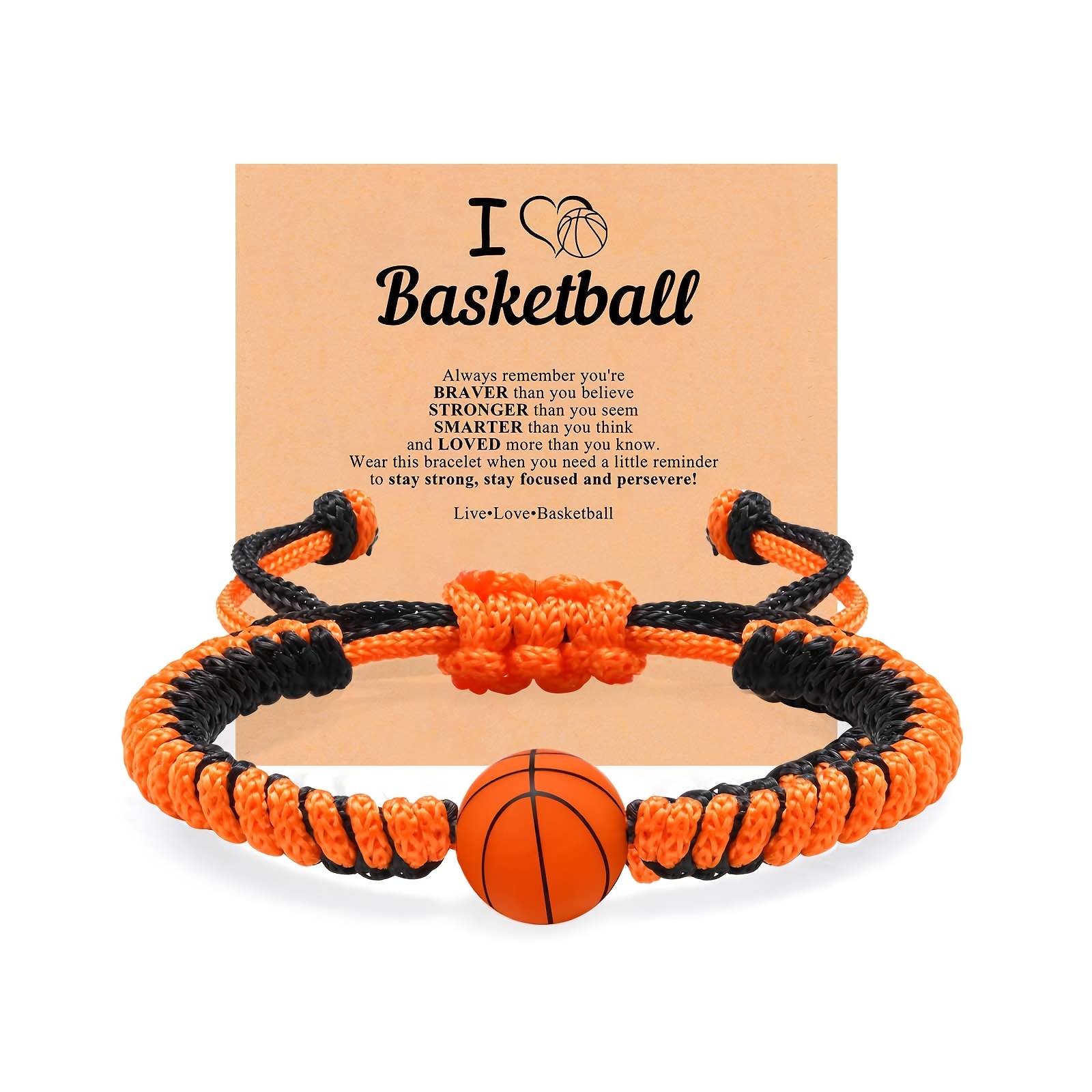 TEMU Braccialetto intrecciato da tifoso di basket, baseball e calcio , e , accessorio regalo per atleti di sesso femminile e , per la vittoria con la