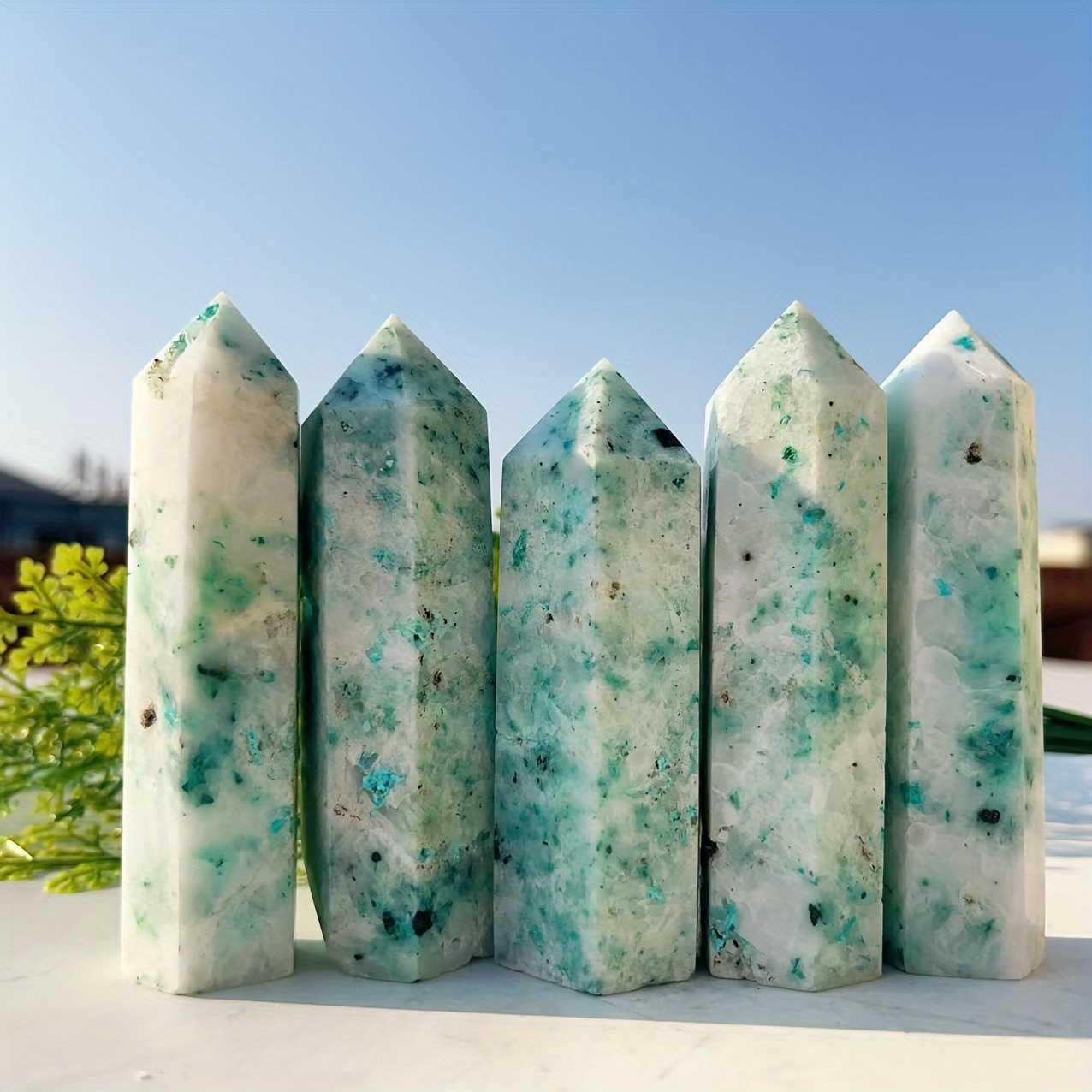 

Stone Crystal Tower - Natural Wand For Home Decor & Unique Holiday Gift