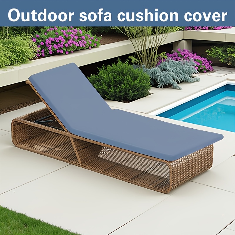 TEMU elástica de tela de fibra Y para sillón de exterior, 1 pieza, para cojín de sillón de exterior, protector de cojín