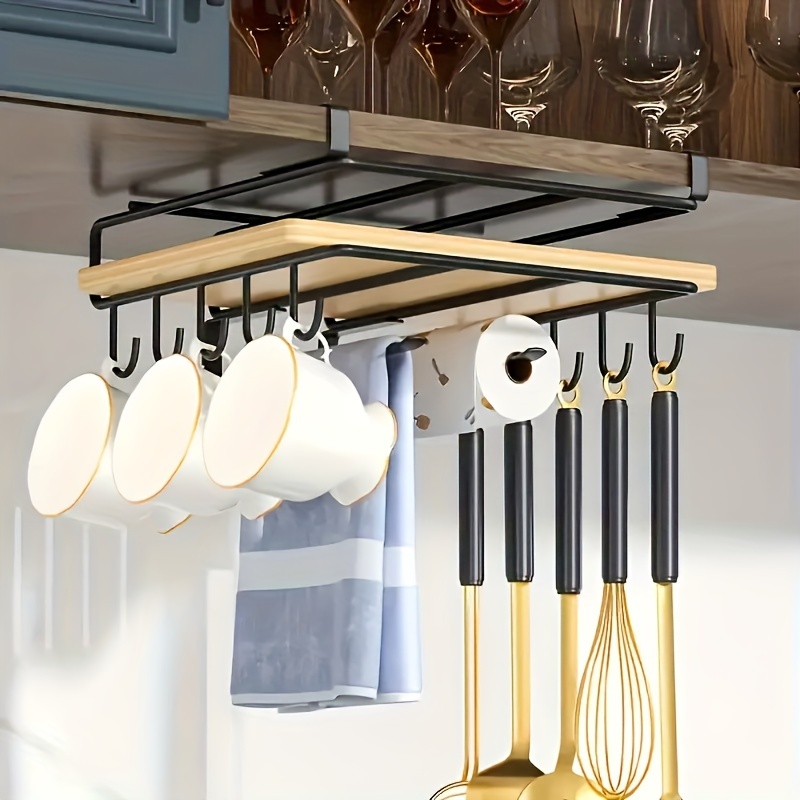 

-free, - Kitchen Organizer Cup , Towel & Utensil - Metal/iron Storage