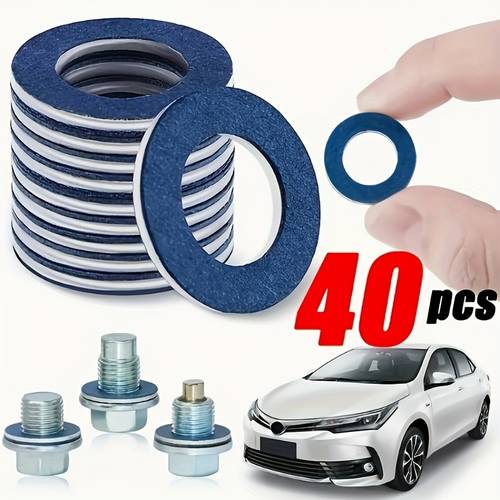40pcs oil pan drain plug washers suitable for toyota oem number 90430 12031